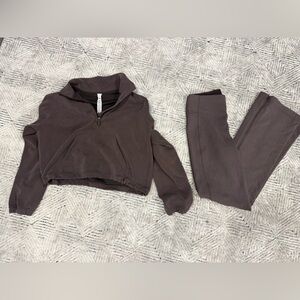 Lululemon espresso Softstreme set